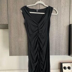 Ruched dress Black- Contemporary